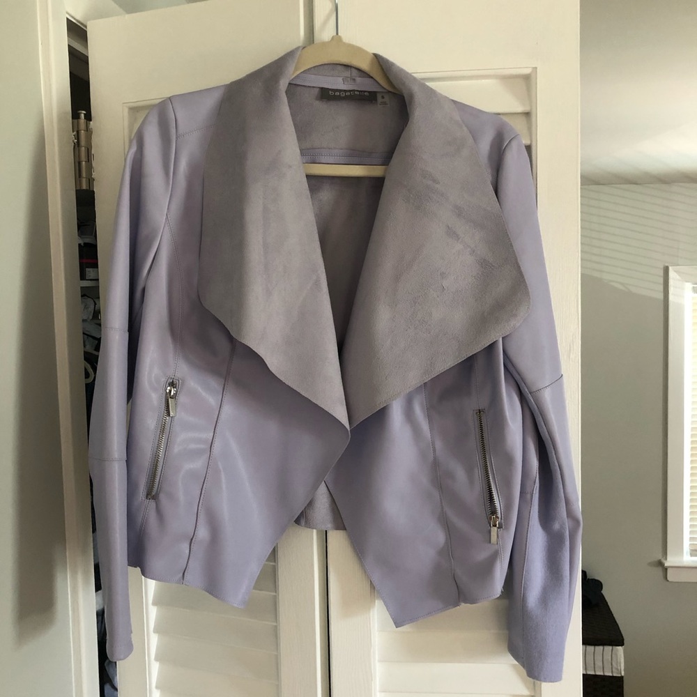 Faux Leather Moto Jacket